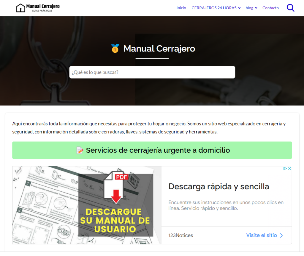 manualcerrajero.com, un blog imprescindible sobre cerrajería
